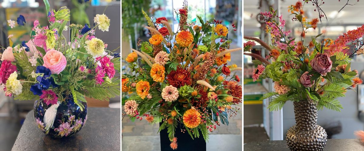 Zijden boeket - Beeker Tuincentrum