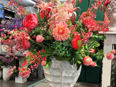Foam- en zijdebloemen